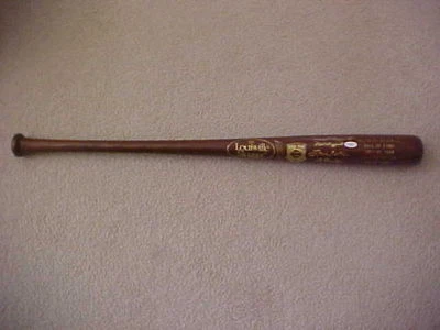 PHIL RIZZUTO SIGNED 1994 HALL OF FAME INDUCTION BROWN BAT CARLTON DUROCHER - Image 1 of 4