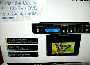 Polaroid 7" Under-the-Cabinet LCD TV / DVD Player with Clock Radio UTC-270NT NEW