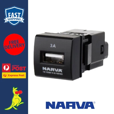 Narva USB Socket fits Toyota Prado 150 GDJ150R Years 2019 - On Narva USB 63411BL — 第 1/4 张图片