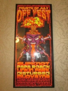 Mudvayne Papa Roach Linkin Park Disturbed Slipknot Konzert Poster *LOOK* 7/4/01 - Bild 1 von 11