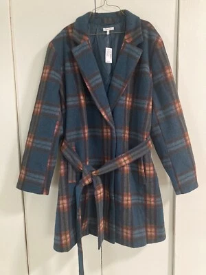 Maurices Green and Red Plaid Winter Coat, Women's Size 3XL - Image 1 of 4
