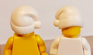 New LEGO Santa Hat ALL WHITE Solid Sooty After Work Nightcap Christmas Night - Picture 1 of 1