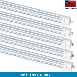 90W 65W Led Shop Light 45W 8FT 8' Led Tube Light 8 Foot FA8 T8 T12 Single Pin - Picture 1 of 21