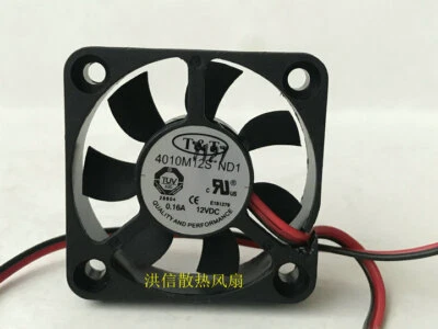 1 PCS   T&T  Fan  4010M12S ND1 DC12V 0.16A 4CM 40*10MM silent fan 2 Pin - Image 1 of 3