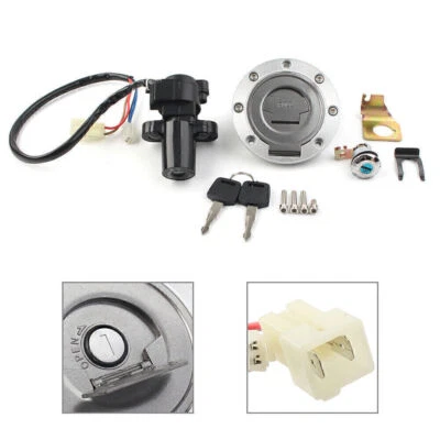 Para 1998-1999 04-2012 Yamaha YZF R1 1 Juego Interruptor de encendido Bloqueo Combustible Gas Tapa Llave Foto 1 de 4
