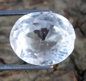 Natürlicher 8,50 ct weißer Goshenit Beryll oval loser Edelstein zertifiziert B75817 - Bild 1 von 6