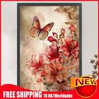 Full Embroidery Cotton Thread 11Ct Printed Flower Butterfly Cross Stitch 4060Cm