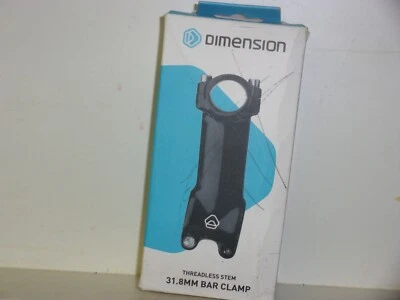Abrazadera de barra de 31,8 mm marca Dimension vástago sin rosca (barras de manillar) nueva en caja Foto 1 de 4