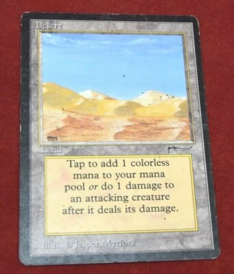 Land Desert Arabian Knights Block Magic: The Gathering MTG B 7281 - Image 1 of 2