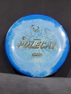 Innova Star Halo Polecat 173-175g New Pre-Flight Number Blue W/ Gold Stamp - Image 1 of 4