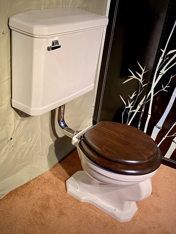 1930s  art deco toilet  restored, wall mounted standard Cover