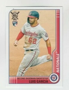 (10) LOTE DE TARJETAS DE NOVATO DE LAS GRANDES LIGAS TOPPS DE Luis Garcia 2021 #145 nacionales de washington - Imagen 1 de 1