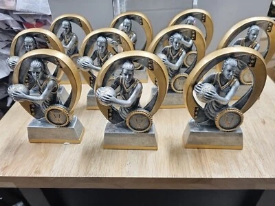 10 x  130mm Netball Trophies. Discontinued Range Rrp $130 - image 1 of 2