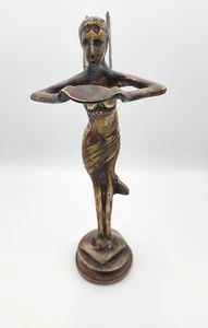 Vintage Messing geflügelte Fee Statue 12" - Bild 1 von 10