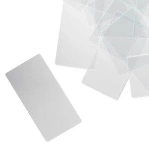 Design Element, Glass, 20 Clear Flat 2x1 Inch Rectangles with Grounded Edges - Picture 1 of 2