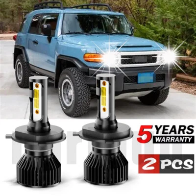 For Toyota FJ Cruiser 2007-2014  LED Headlight Bulbs Kit High Low Beam White - Image 1 of 4