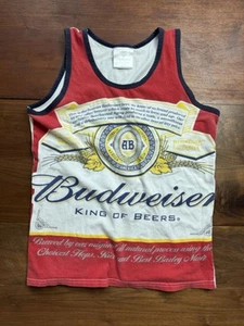 Vintage Budweiser Beer Tank Top Mens Officially Licensed Anheuser-Busch Medium - Picture 1 of 4