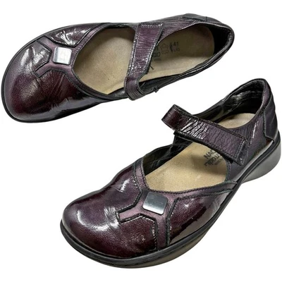 Plataforma de charol Naot Borgoña Mary Janes para mujer talla 41 EU / 10 US Foto 1 de 4