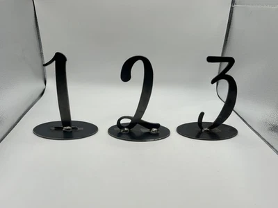 Tampos de mesa feitos sob medida aço preto casamentos chuveiros festas 6 polegadas #1 - 6 - Imagem 1 de 4