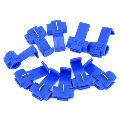 50pcs/SET Blue Electrical Lock Wire Connectors Quick Splice Terminals Crimp AU - Image 1 of 4