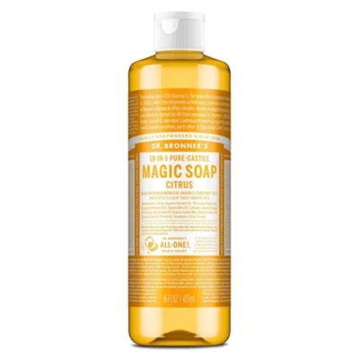 Jabón líquido Dr. Bronner&#39;s Magic Pure Castile lavado corporal - cítrico - 16 fl oz Foto 1 de 4