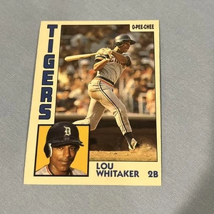 1984 O-Pee-Chee Lou Whitaker #211 Detroit Tigers - Picture 1 of 2