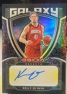 Kelly Olynyk 2020-21 panini obsidian galaxy auto - electric etch yellow /10🔥🔥 - Picture 1 of 3
