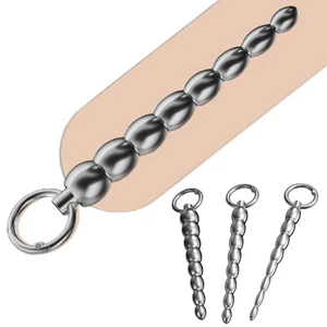 Stainless Steel Metal Penis Urethral Plug Ring Dilator Sounds Cathe Solid Bar - Picture 1 of 10