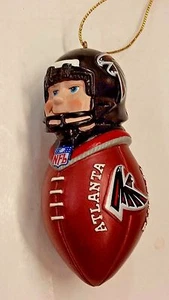 NFL Atlanta Falcons FOOTBALL HELMET PLAYER Ornament, NEW - Picture 1 of 1
