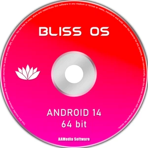 Bliss OS 17 (ANDROID 14) for PC 64bit Bootable Installation DVD Operating System - Picture 1 of 2