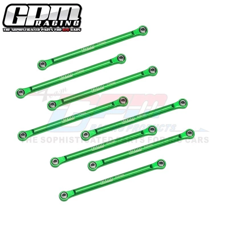 GPM Aluminum 7075 Upper&Lower Link Bar For LOSI 1/18 Mini LMT 4X4 LOS214044+45US - Image 1 of 1