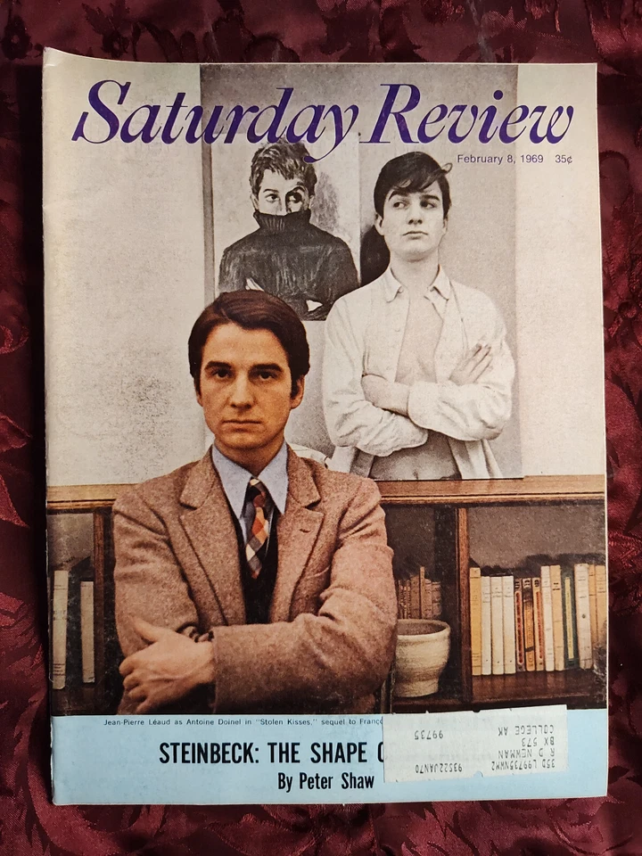 Saturday Review February 8 1969 JEAN-PIERRE LEAUD JOHN STEINBECK WALTER B. KERR - Image 1 of 1