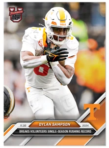 2024 Bowman U Now Dylan Sampson Vols Single Season Rushing Record #51 - Picture 1 of 2