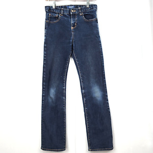 Old Navy Jeans 14 Reg (26x27) Skinny Girls Blue Denim Straight Legs Stretchy