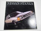 Automobile Car Brochure Nissan Stanza 1982