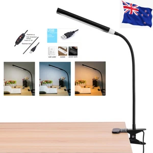 48LED Clip On LED Desk Lamp Reading Bedside Clip Lighting Book Lamp Dimmable - Picture 1 of 12