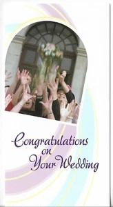NEW LEANIN' TREE Wedding Card approx 3.5x7" Congratulations On Your Wedding - Picture 1 of 3