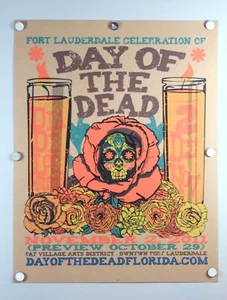 Fort Lauderdale Celebration of DAY OF THE DEAD 2011 Promo Post- 17x22" A02-12-23 - Picture 1 of 6