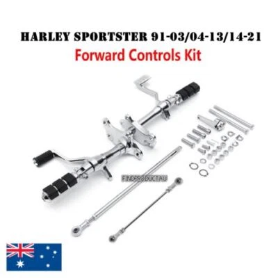 Palanca de clavija de control delantero cromada para motocicleta Harley Sportster 1200 883 hierro XL Foto 1 de 4