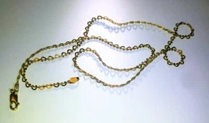 item b006 Gelbgold / Sterling Silber Herz Gliederkette Halskette - Bild 1 von 1