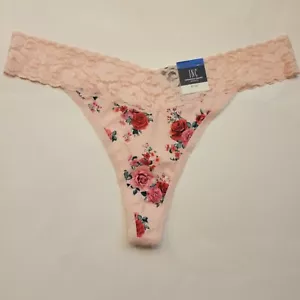 Inc International Concepts Women's Lace-Trim Thong Underwear XL Floral Pink - Picture 1 of 2