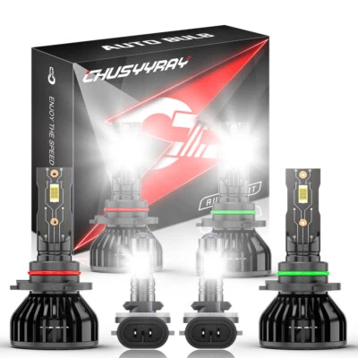 For Chevrolet S10 2000-2004 9005 9006 881 LED Headlight Fog Lights Bulbs Kit 6X - Image 1 of 4