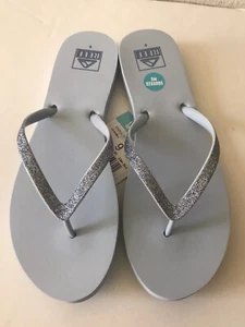 SANDALI INFRADITO DONNA REEF DUSTY BLU SCINTILLANTE GLITTER STARGAZER TAGLIA 9 NUOVI CON ETICHETTE - Foto 1 di 7