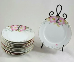 "Platos de pan y mantequilla vintage Noritake Japón AZALEA 6,25" 19322 verde ""M" - Imagen 1 de 7