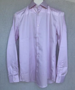 Reiss Remote Slim Fit Dress Shirt Button Front Pink Size Small NWT - Picture 1 of 13