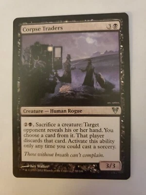MTG Magic The Gathering Card Corpse Traders Creature Human Rogue Black Avacyn  - Image 1 of 2