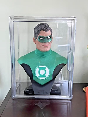 ESTATUA BUSTO LINTERNA VERDE 1:2 edición limitada con certificado CAJA DE EXHIBICIÓN ACRÍLICA GRATUITA Foto 1 de 4