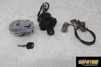 91-04 HONDA NIGHTHAWK 750 CB750 IGNITION LOCK KEY SET W/ GAS CAP AND SEAT LOCK - Image 1 of 4
