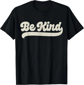 Be Kind Women Positive Inspirational Kindness Retro Vintage T-Shirt - Picture 1 of 3