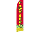 Pawn Shop Red / Yellow Swooper Super Feather Advertising Flag